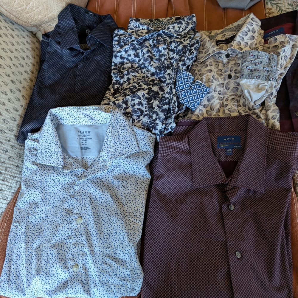 Men's Patterned Button-Up Shirts Collection